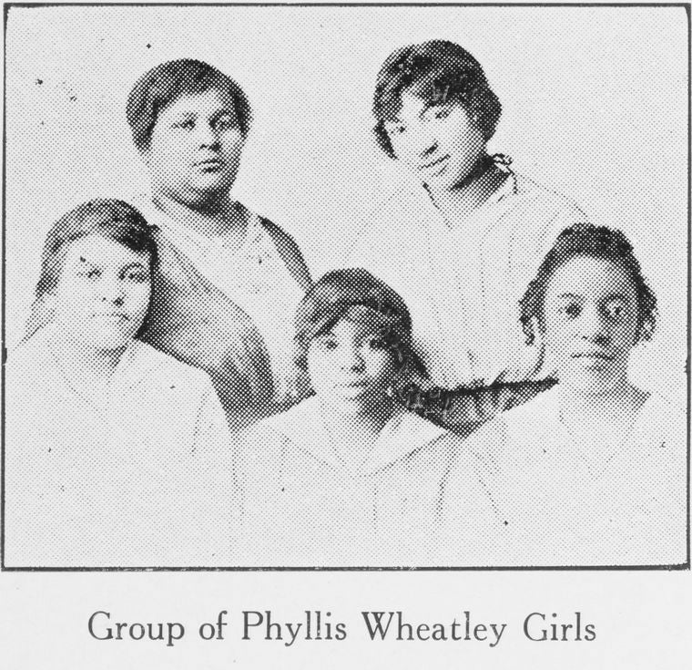 Group of Phyllis Wheatley Girls.