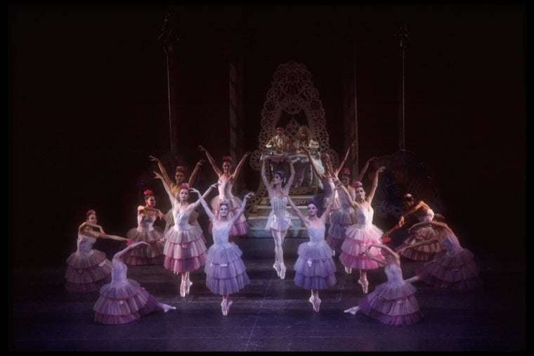 The Waltz of the Flowers with Lourdes Lopez as the Dew Drop, in a New York City Ballet production of "The Nutcracker" (New York)