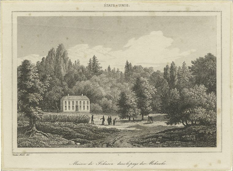 Maison de Johnson dans le pays des Mohawks