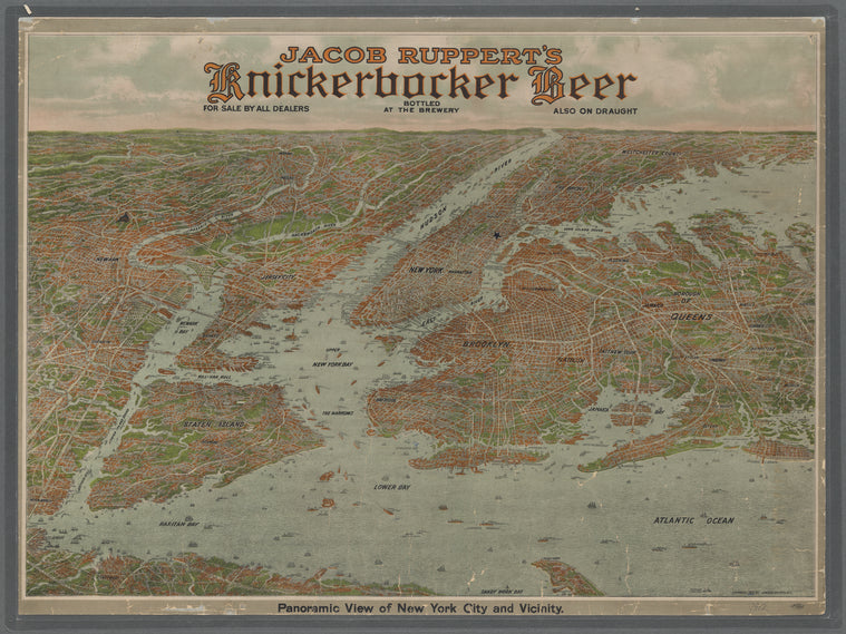 Panoramic view of New York City and vicinity