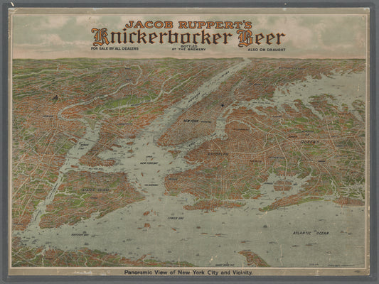 Panoramic view of New York City and vicinity