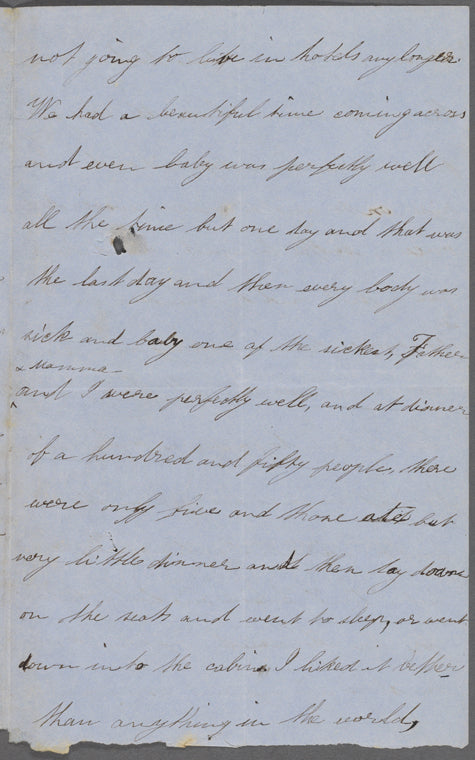 Hawthorne, Una, AL to Elizabeth [Palmer Peabody], aunt. Aug. 26, 1853.