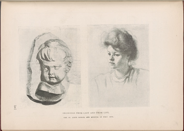 Drawings from cast and from life.