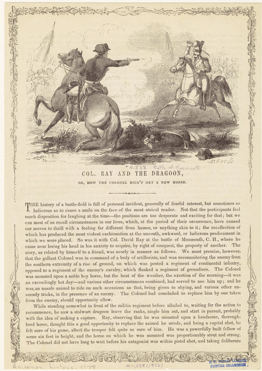 Col. Ray and the dragoon, or, How the colonel didn't get a new horse
