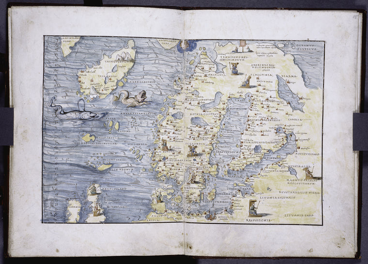 Map of Scandinavia, not in portolan style