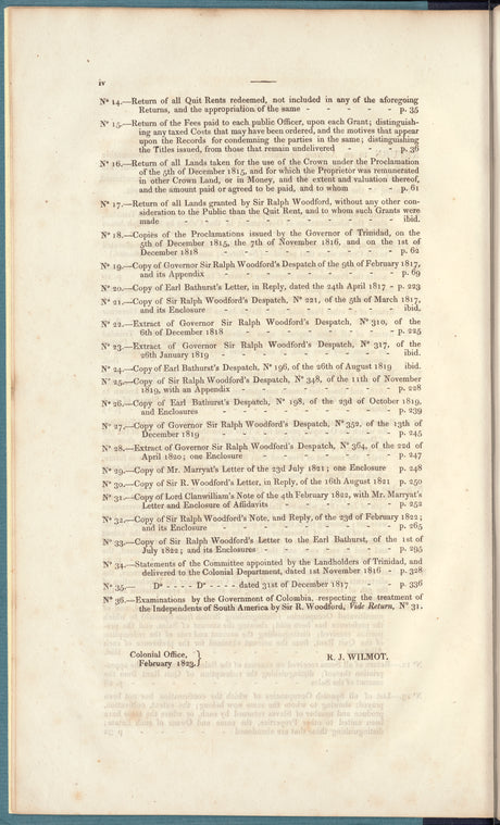 Papers, presented pursuant to address, relating to the Island of Trinidad: [return to an address of the Honourable House of Commons, dated 3d June 1829]