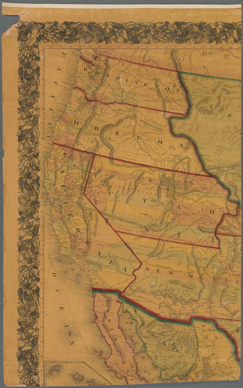 Mitchell's new national map exhibiting the United States: with the North American British provinces, Sandwich Islands, Mexico and Central America, together with Cuba and other West India Islands