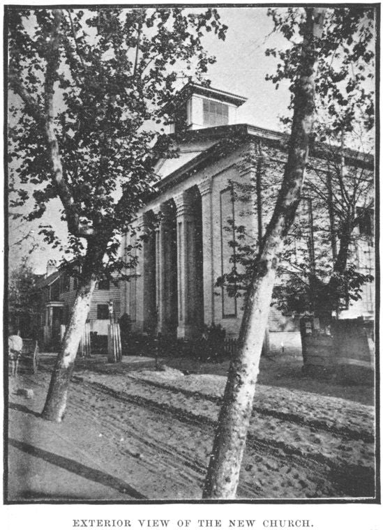Exterior view of the new church. Page 205.
