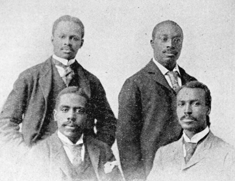 Group of Negro educators; Robert H. Bonner; Orishantkeh Fredremas; Chas. H. Boyer; Henry H. Proctor.