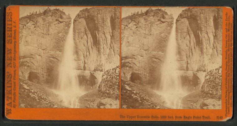 The Upper Yosemite Falls, 1600 feet, from Eagle Point Trail.