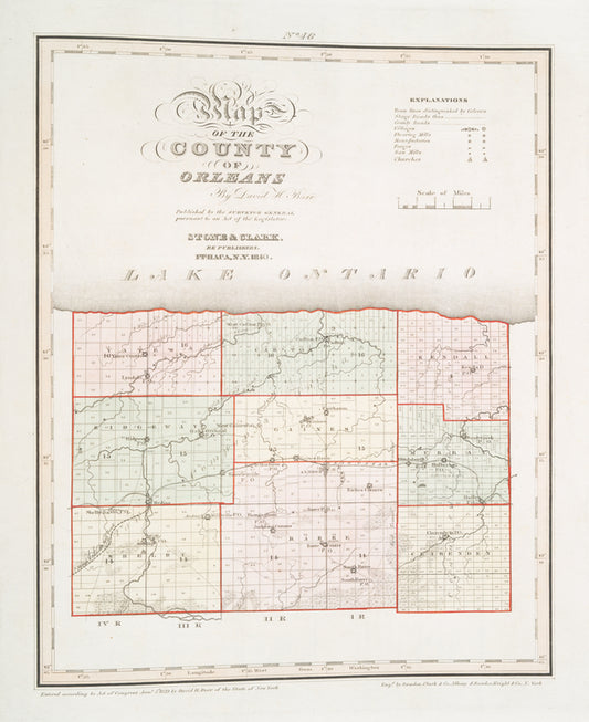 Map of the county of Orleans