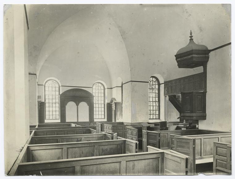 Interior of Christ Church, Lancaster County, Virginia.