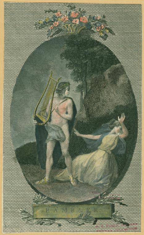 Orpheus looking back at Eurydice