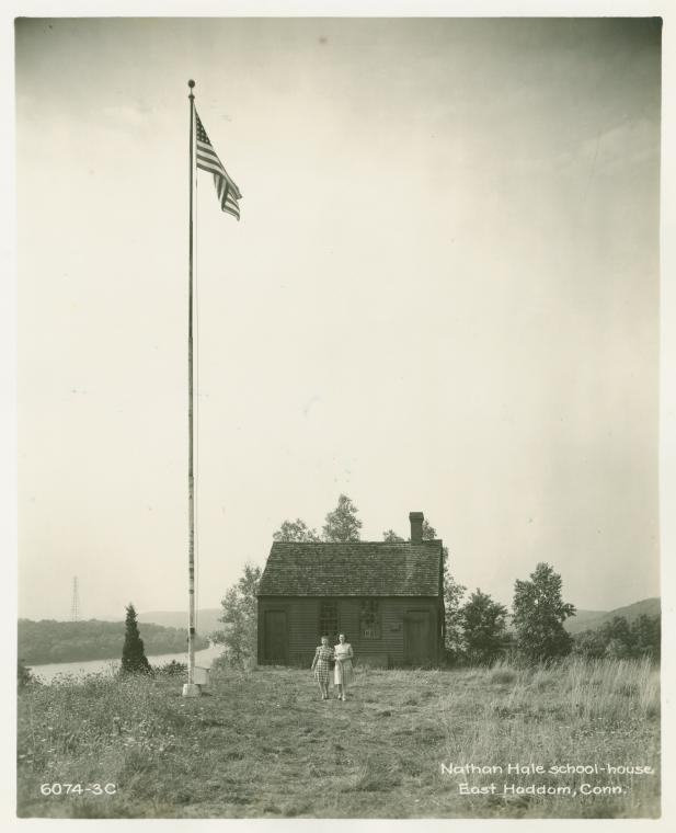Nathan Hale school-house, 	East Haddam, Conn.