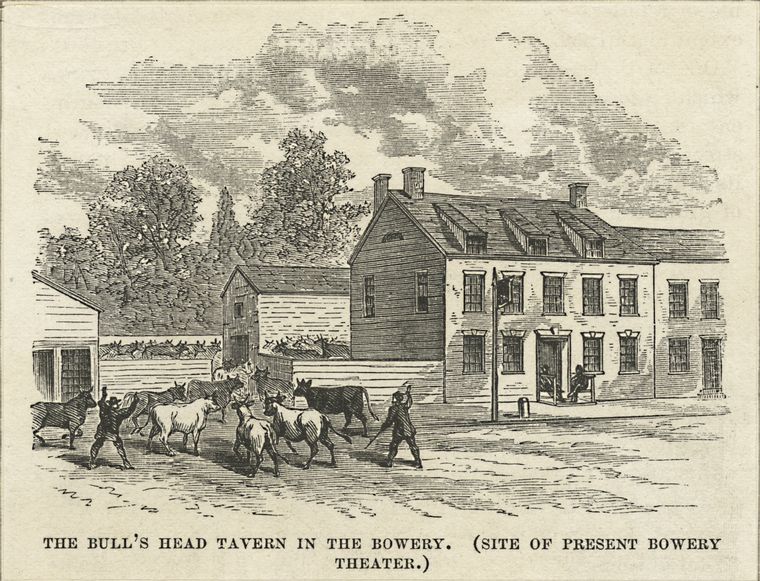 The Bull's Head Tavern in the Bowery