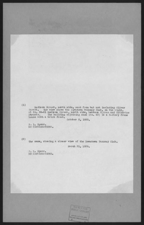 Manhattan: Madison Street - Oliver Street