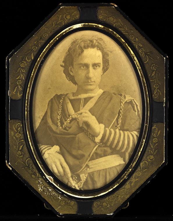 Framed photograph of Edwin Booth