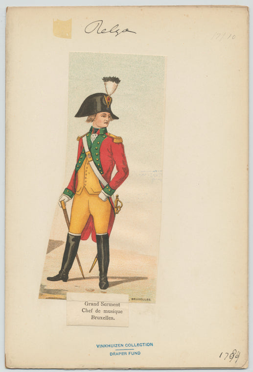 Grand serment, chef de musique , Bruxelles
