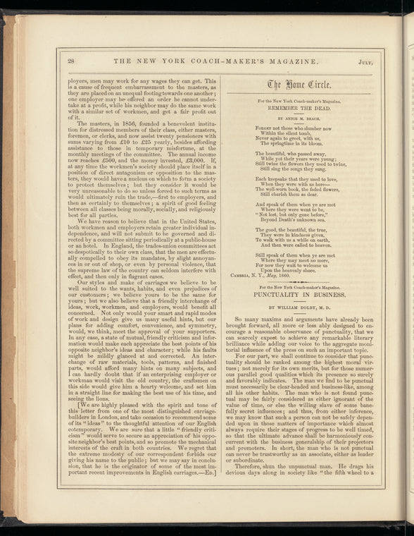 The New York coach-maker's magazine