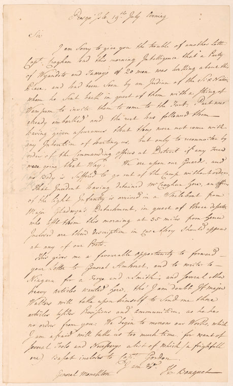 Henry Bouquet to General Monckton