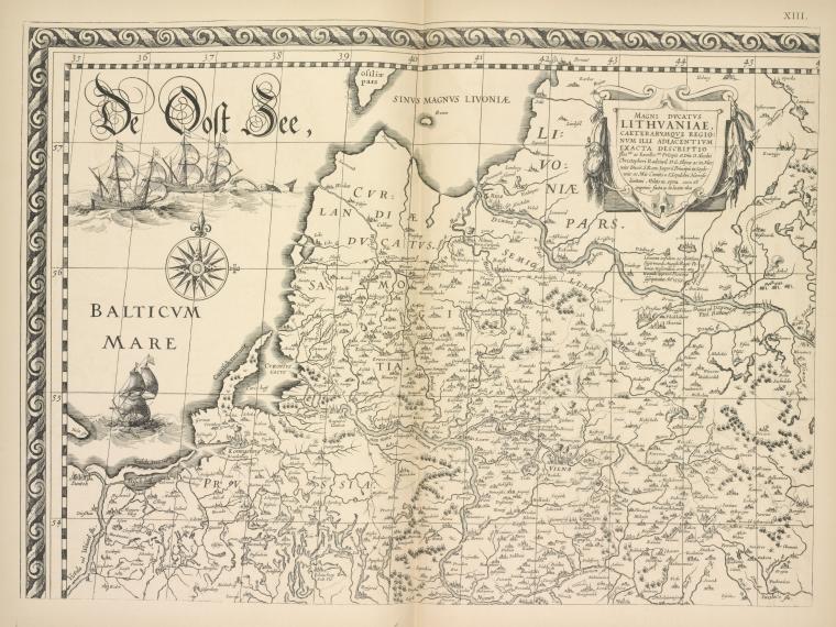 Karta Litvy kn. N. Khr. Radzivila,1613g. Str.3