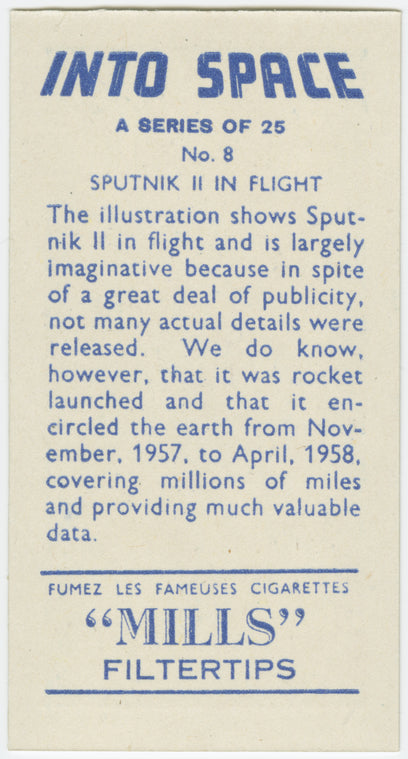 Sputnik in flight.