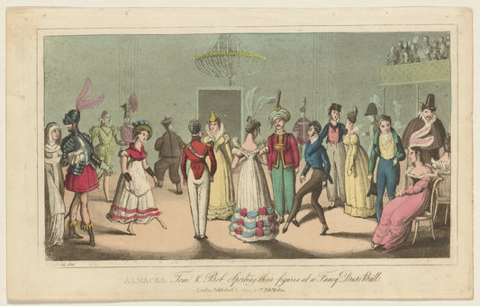 Almacks.: Tom & Bob sporting their figures at a fancy dress ball