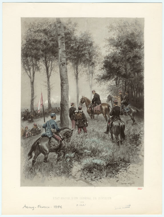 Etat-major d'un général de division, 1884