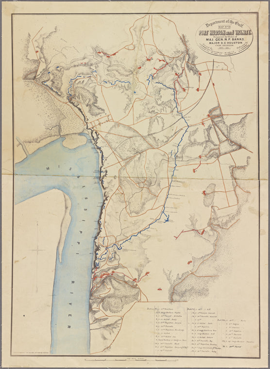 Map of Port Hudson and Vicinity