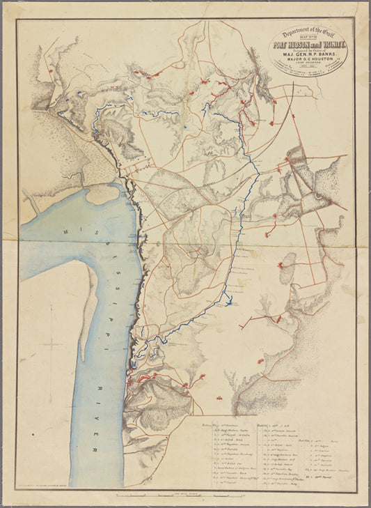 Map of Port Hudson and Vicinity