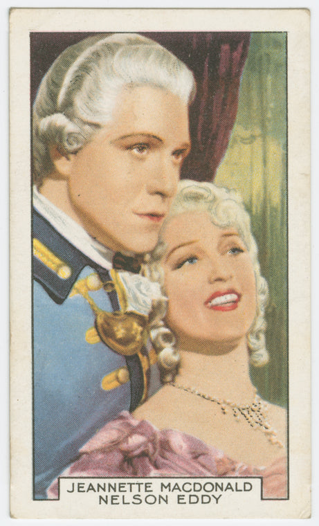 Jeannette MacDonald and Nelson Eddy in "Naughty Marietta."