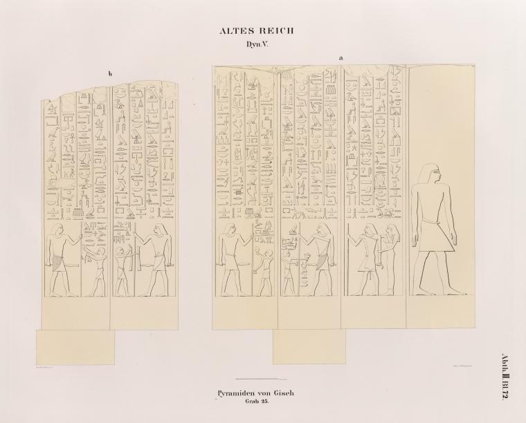 Dynastie V. Pyramiden von Giseh [Jîzah], Grab 25.