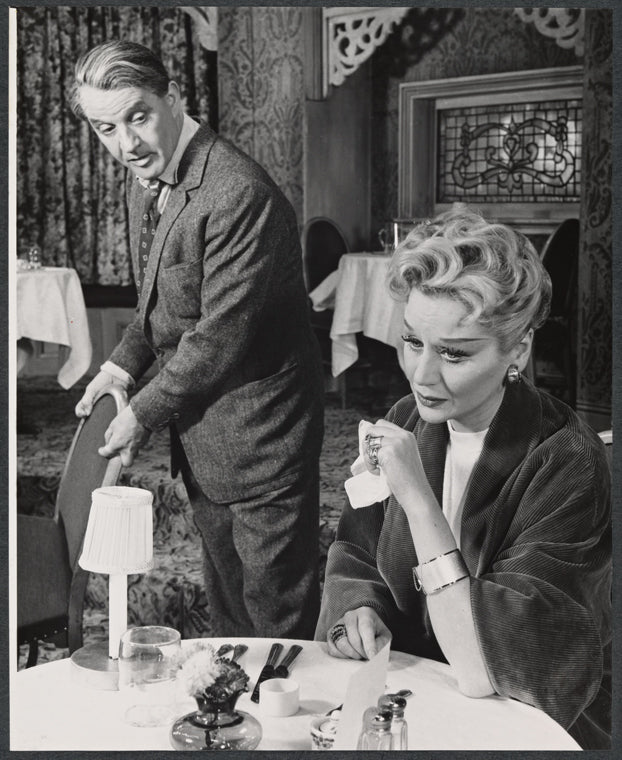 Eric Portman and Margaret Leighton in the stage production Separate Tables