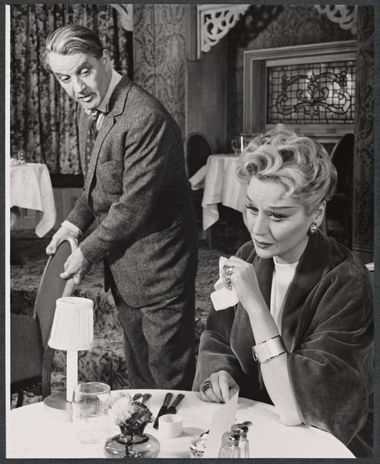 Eric Portman and Margaret Leighton in the stage production Separate Tables
