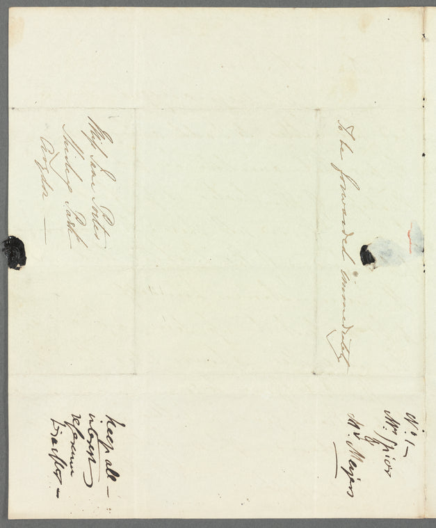 Hannah Maria Theresa Spicer to Jane Porter, autograph letter signed
