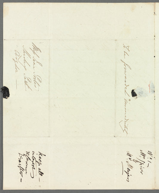 Hannah Maria Theresa Spicer to Jane Porter, autograph letter signed