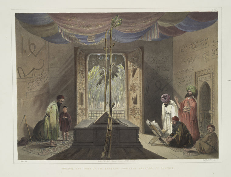 Mosque and tomb of the emperor sooltaun Mahmood, of Ghuznee