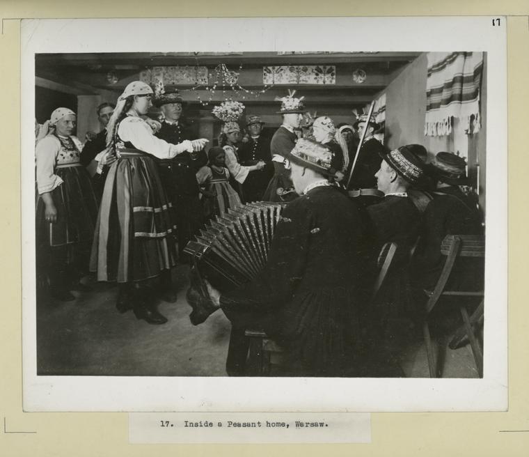 Inside a Peasant home, Warsaw.