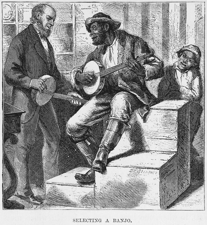Selecting a banjo; [Richmond, Virginia.].