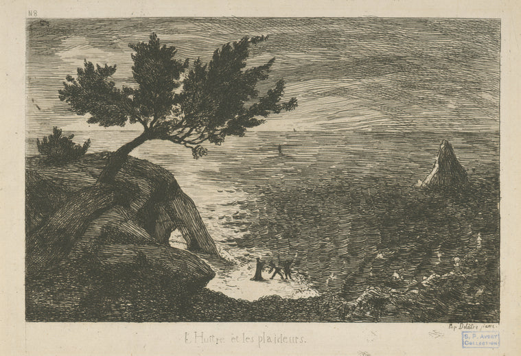 L'huître et les plaideurs.