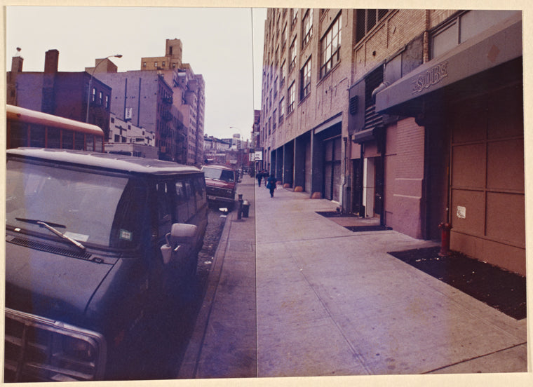 SOB's, exterior with van