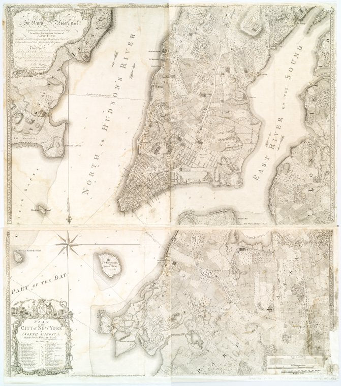 Plan of the city of New York in North America : surveyed in the years 1766 & 1767