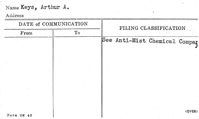 Keys, Arthur A.