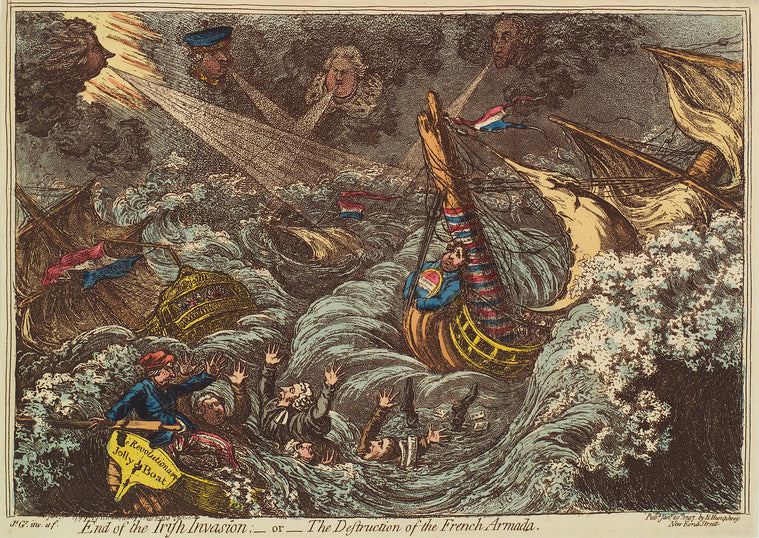 End of the Irish Invasion; or The Destruction of the French Armada