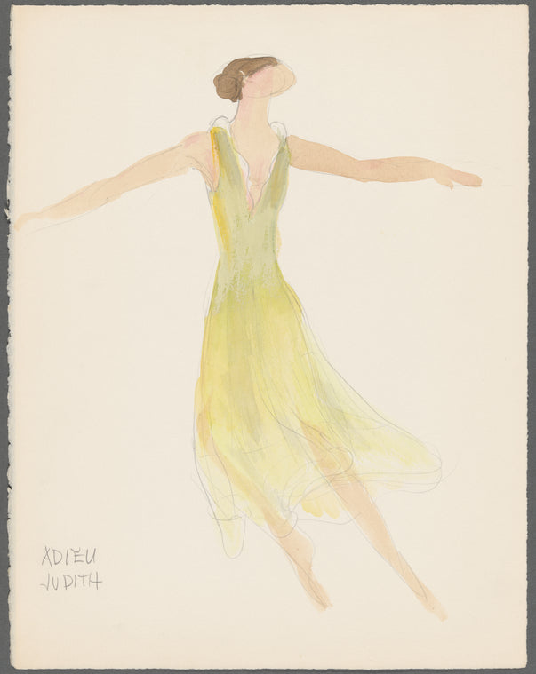 Adieu: Costume sketch for Judith