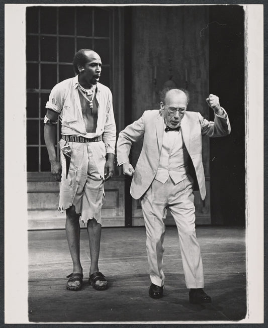 Louis Gossett and Menasha Skulnik in the stage production The Zulu and the Zayda