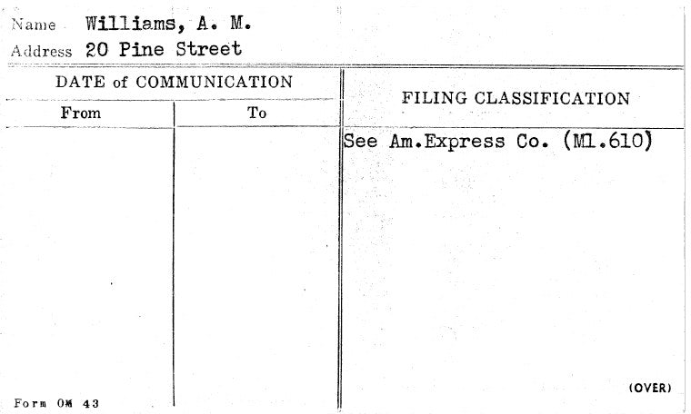 Williams, A.M.