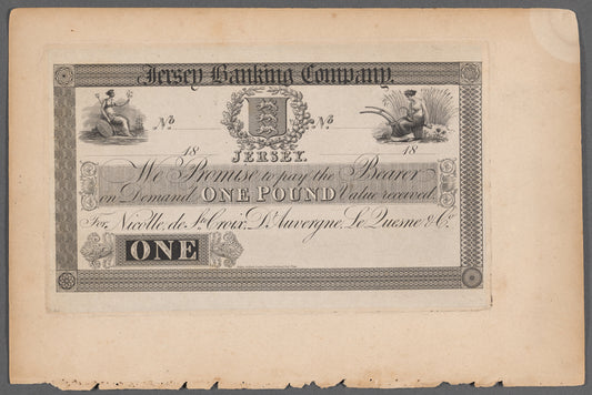Jersey Banking Company one pound note