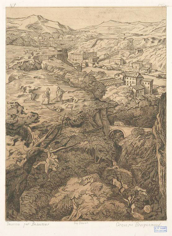 Paysage montueux.