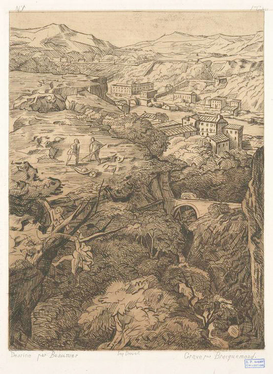 Paysage montueux.
